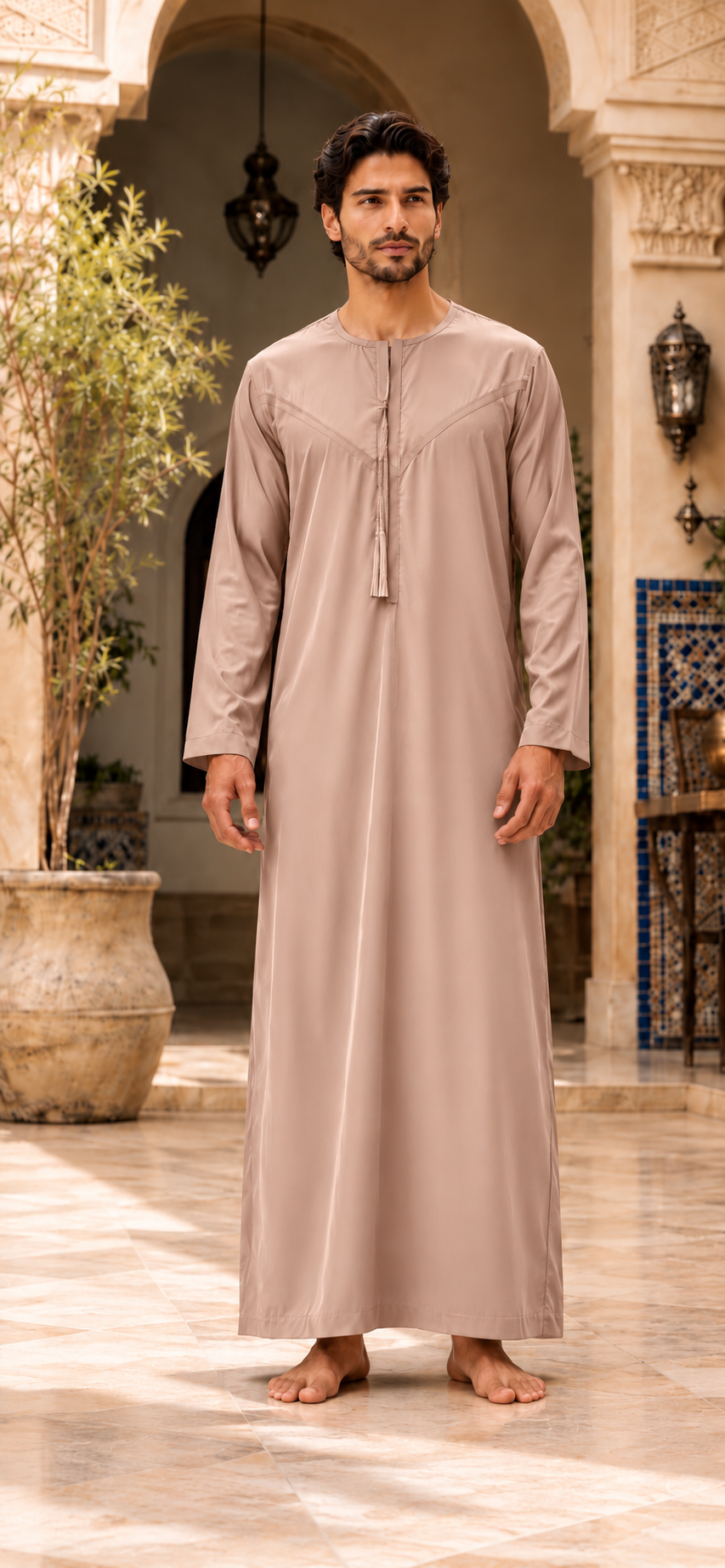 Qamis NOOR – Beige rosé