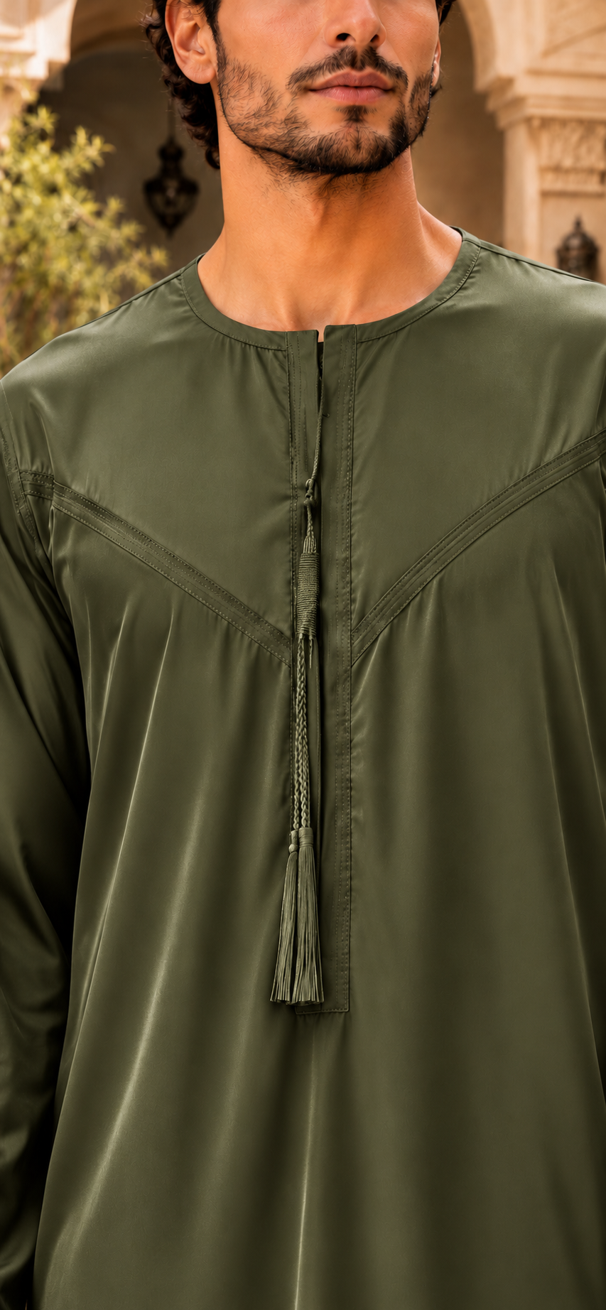 Qamis NOOR – Vert kaki