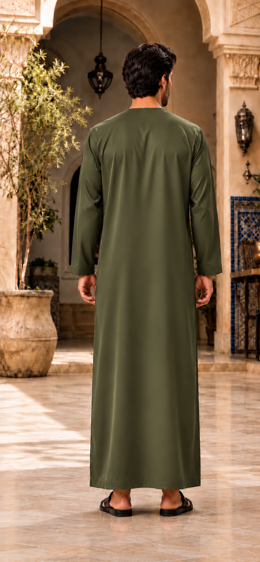Qamis NOOR – Vert kaki