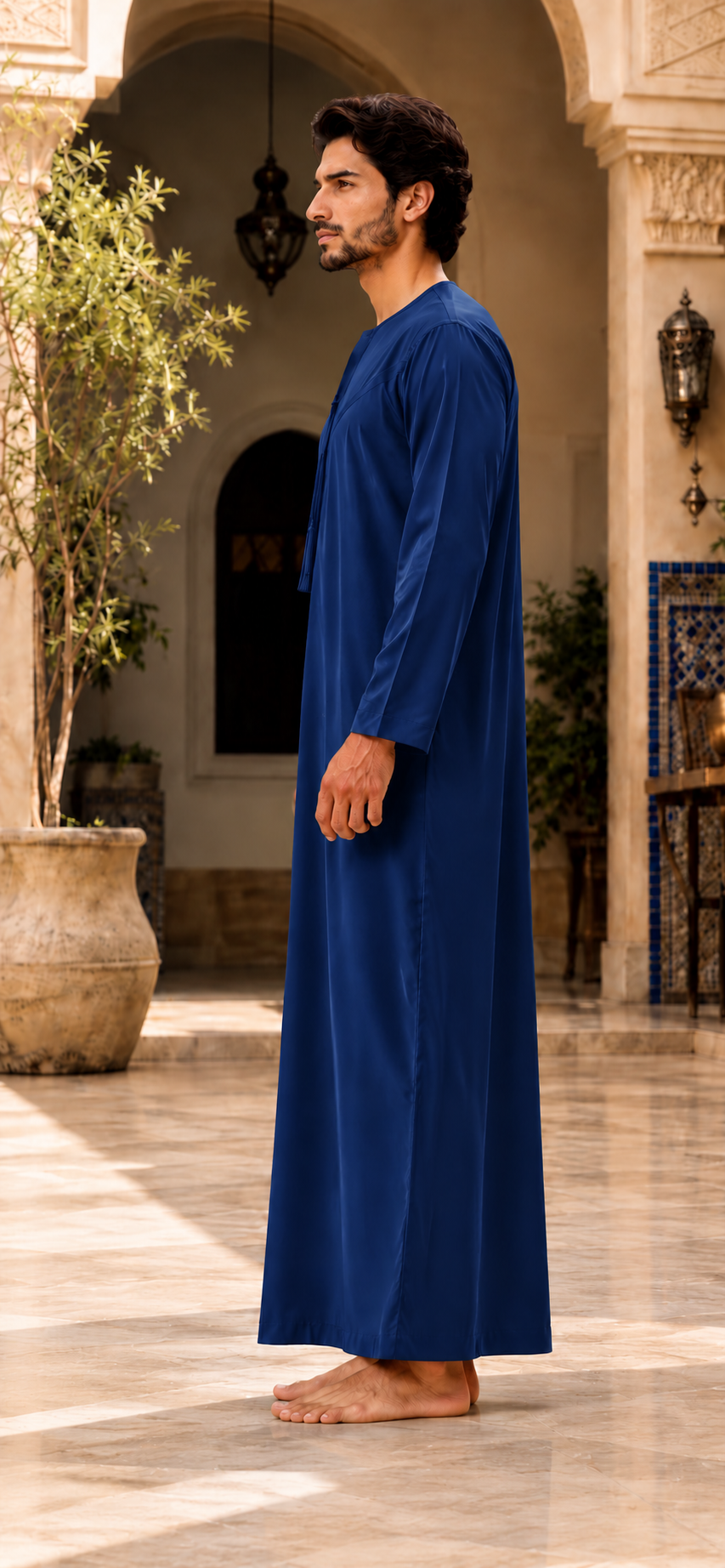 Qamis NOOR – Bleu marine