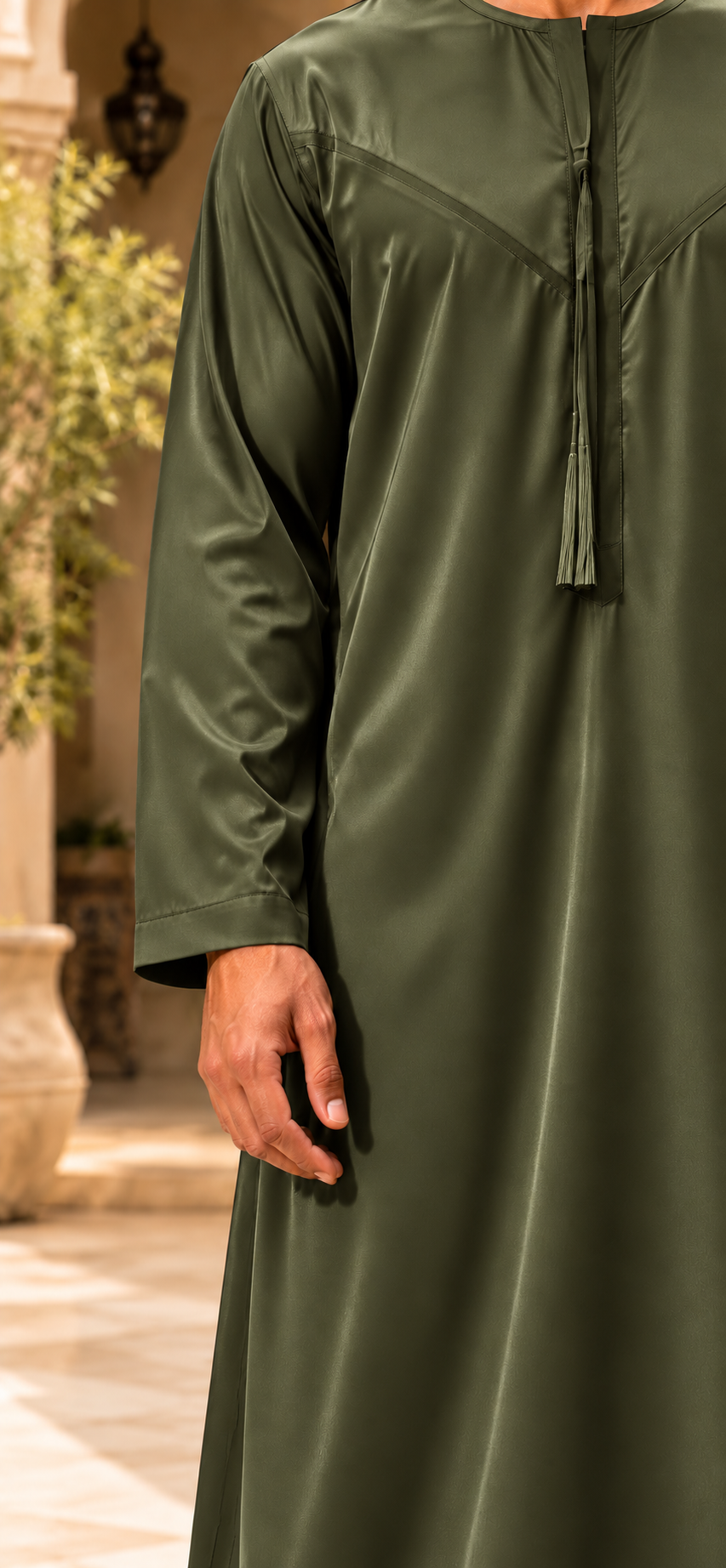 Qamis NOOR – Vert kaki