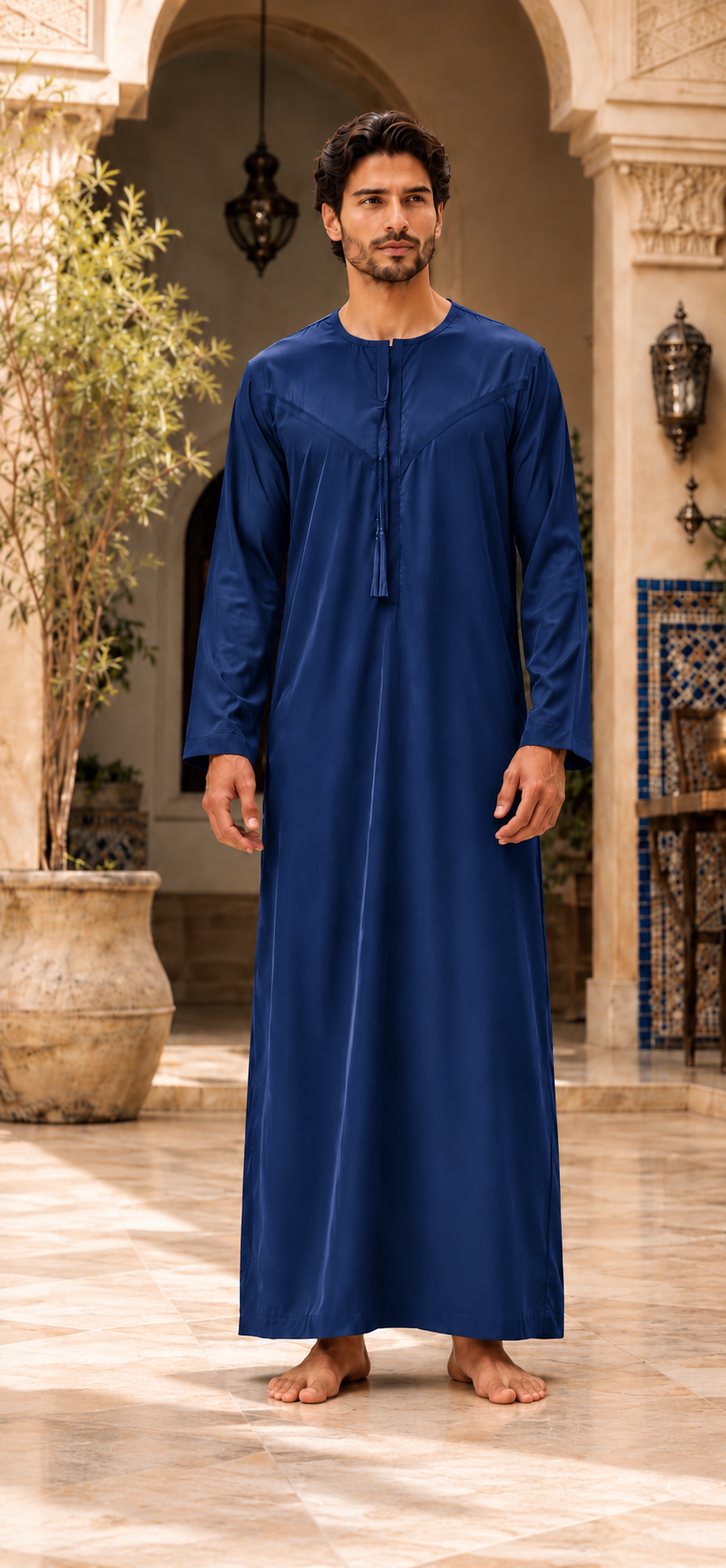 Qamis NOOR – Bleu marine