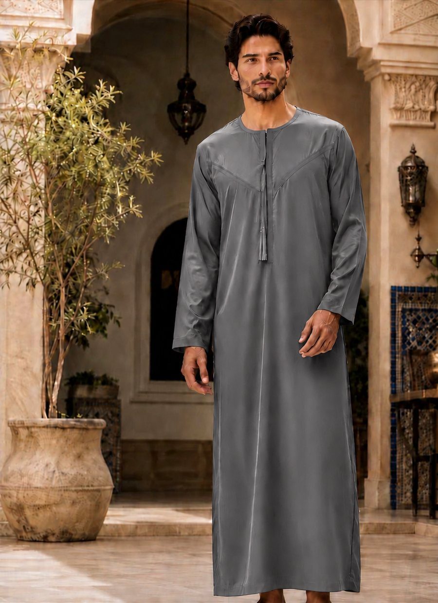 Qamis NOOR – Gris, face